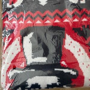 Festive Red and Black Men Sweater- Me TV house of Svengoole